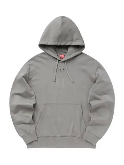 S Macs Logo Hoodie Grey - DIESEL - BALAAN 2