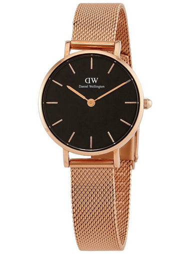 Daniel Wellington Petite Melrose Quartz Black Dial Ladies Watch DW00100217 - DANIEL WELLINGTON - BALAAN 1