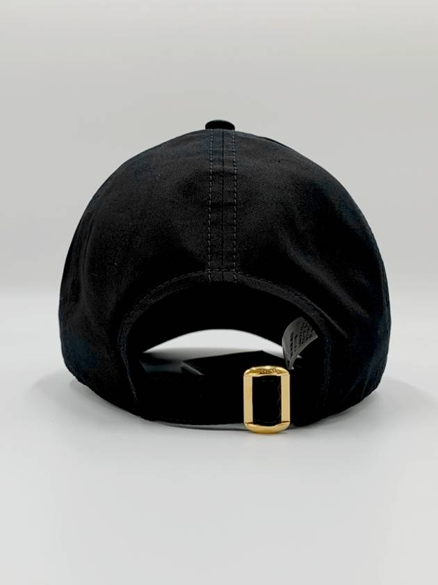 Embroidered Logo Cotton Ball Cap Black - CELINE - BALAAN 4