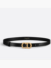 Saddle 20mm Ultrasmooth Calfskin Leather Belt Black - DIOR - BALAAN 6