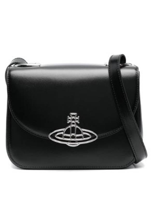 Linda Logo Plaque Cross Bag Black - VIVIENNE WESTWOOD - BALAAN 6