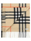 Wide Check Cashmere Scarf Beige - BURBERRY - BALAAN 2