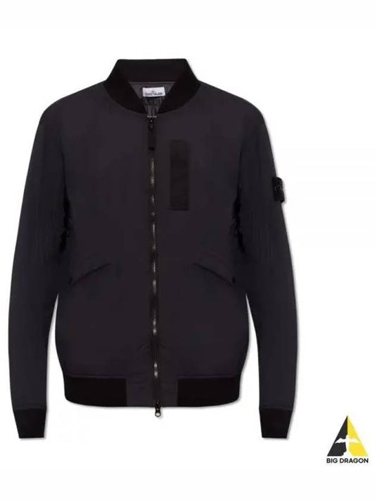 Skin Touch Nylon TC Primaloft Bomber Jacket Black - STONE ISLAND - BALAAN 2