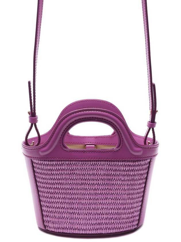 Rattan Micro Tropicalia Cross Bag Purple - MARNI - BALAAN 5