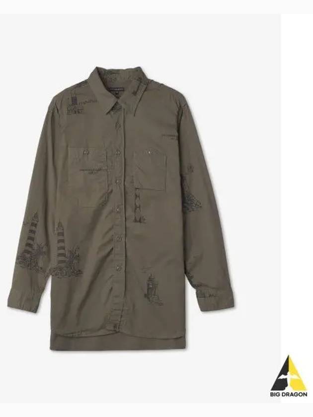 Work Shirt Olive LN024CT227 - ENGINEERED GARMENTS - BALAAN 1