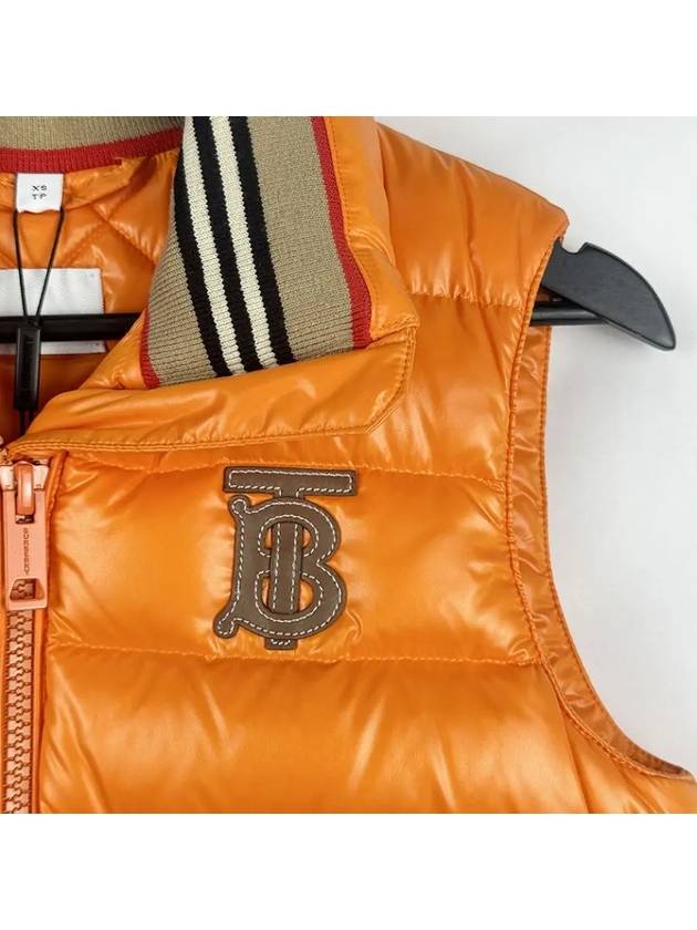 Logo Padded Vest Orange - BURBERRY - BALAAN 5