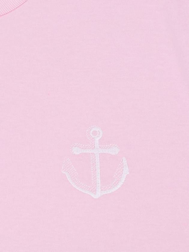 Midweight Jersey Anchor Short Sleeve T-Shirt Pink - THOM BROWNE - BALAAN 4