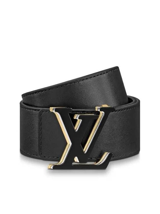 Men's LV Optic 40MM Reversible Leather Belt Black - LOUIS VUITTON - BALAAN 1