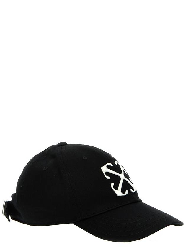 Hat OMLB052C99FAB004 1001 BLACK - OFF WHITE - BALAAN 3