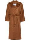 Ludmilla Belted Single Coat Brown - MAX MARA - BALAAN 2