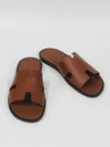 Izmir Leather Slippers Gold - HERMES - BALAAN 4