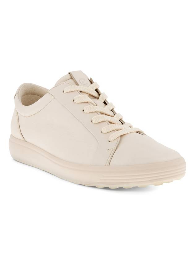 Women's Soft 7 Low Top Sneakers Beige - ECCO - BALAAN 1