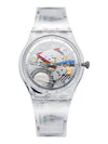 SO28K100 Clear Skeleton Women’s Watch Urethane Watch - SWATCH - BALAAN 1