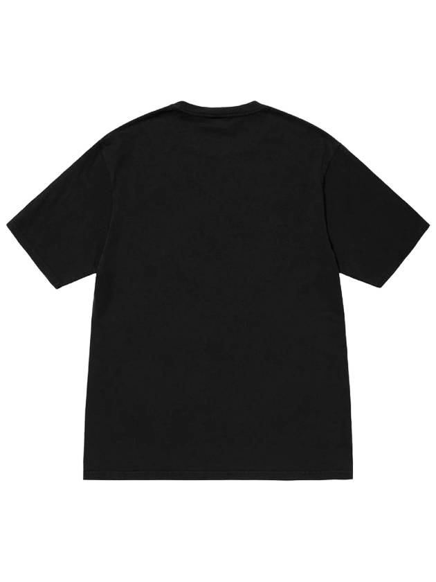 Beach Roots Pigment Dyed Cotton Short Sleeve T-Shirt Black - STUSSY - BALAAN 1