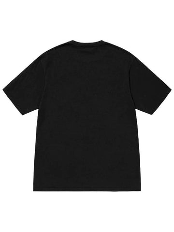 Beach Roots Pigment Dyed Cotton Short Sleeve T-Shirt Black - STUSSY - BALAAN 1