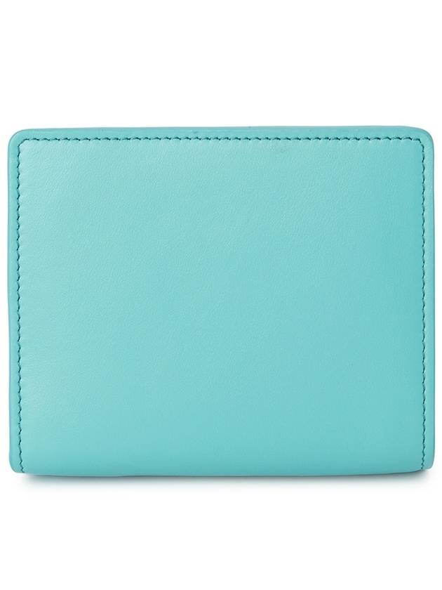 Sense Soft Leather Half Wallet Blue - CHLOE - BALAAN 3