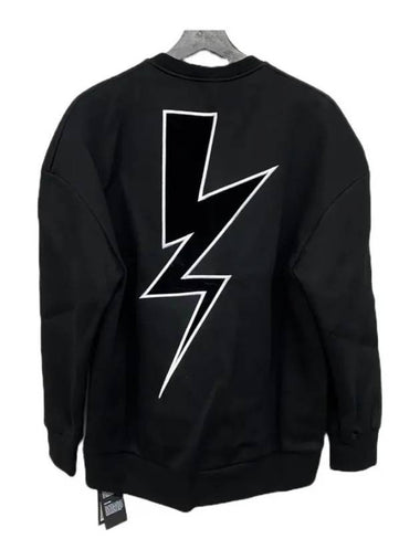 Lightning Sweatshirt Black - NEIL BARRETT - BALAAN 1