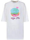 Burger Print Logo Short Sleeve T-Shirt Optic White - ACNE STUDIOS - BALAAN 2