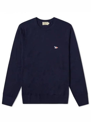 Tricolor Fox Knit Navy Men 202680 - MAISON KITSUNE - BALAAN 1