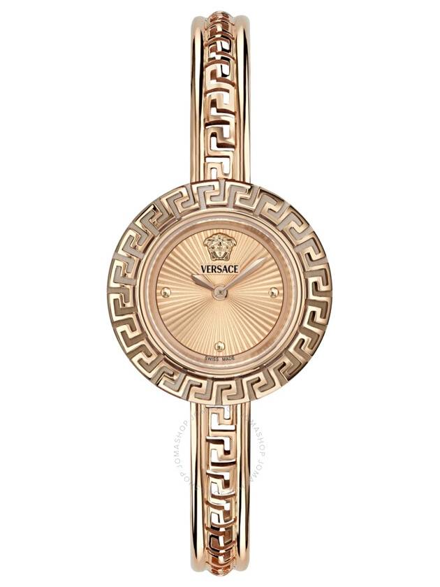 Versace La Greca Quartz Rose Gold Dial Ladies Watch VE8C00424 - VERSACE - BALAAN 1