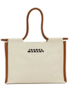 Toledo Canvas Tote Bag Neutral - ISABEL MARANT - BALAAN 1