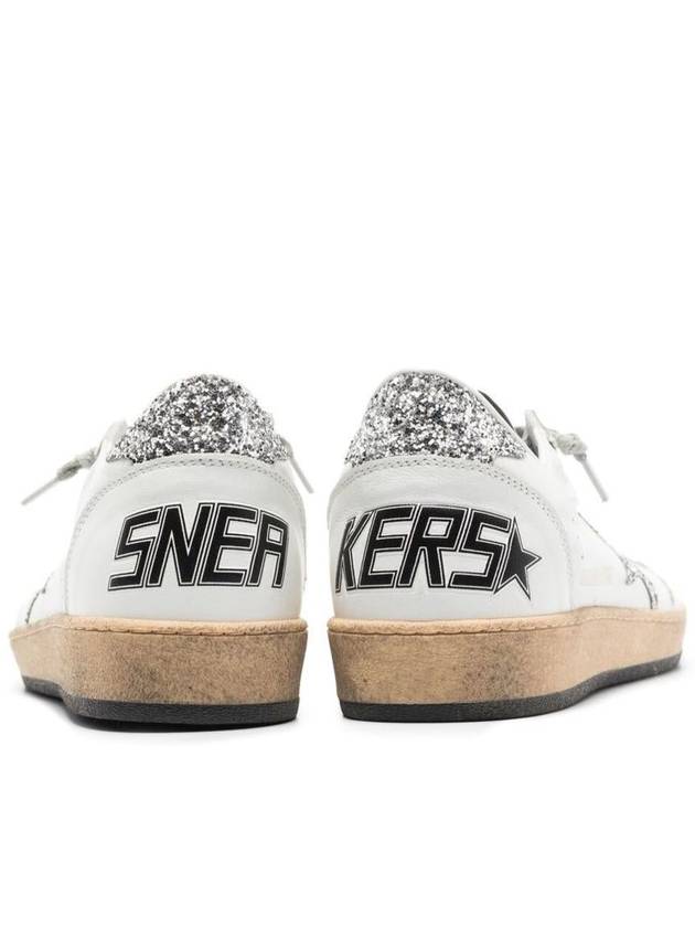 Ball Star Heel Tab Low Sneakers White Silver - GOLDEN GOOSE - BALAAN 3