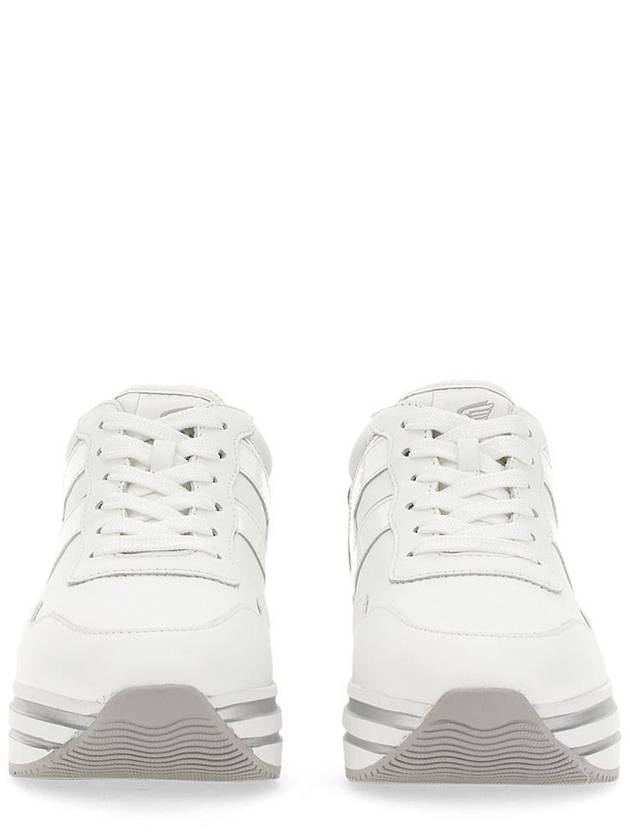 H logo platform low-top sneakers white silver - HOGAN - BALAAN 6