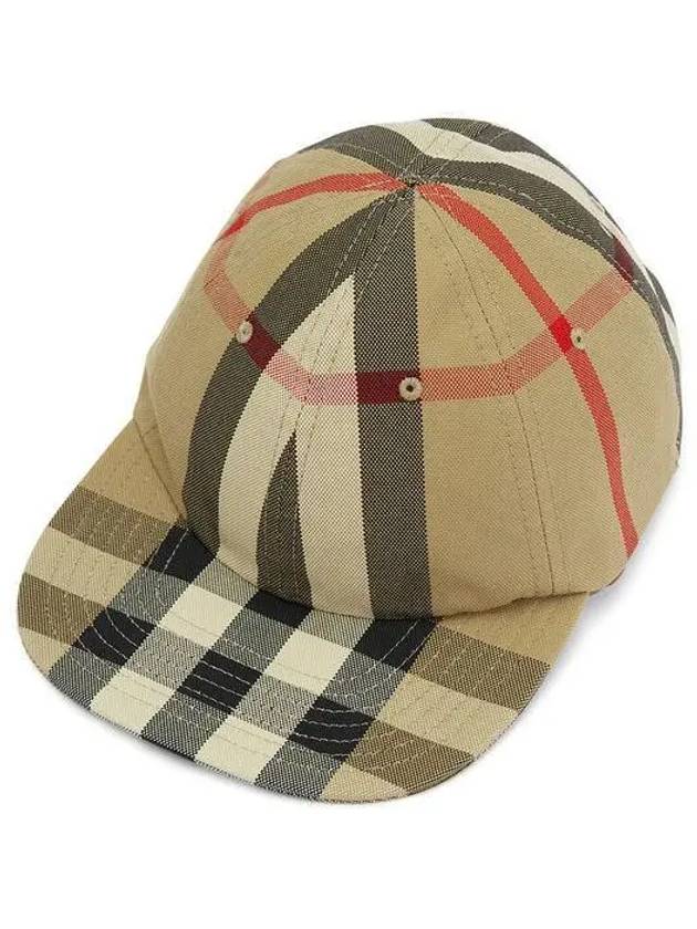 Reversible Vintage Check Cotton Ball Cap Archive Beige - BURBERRY - BALAAN 2