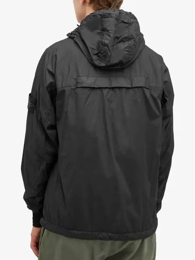 Skin Touch Nylon TC Hooded Jacket Black - STONE ISLAND - BALAAN 4