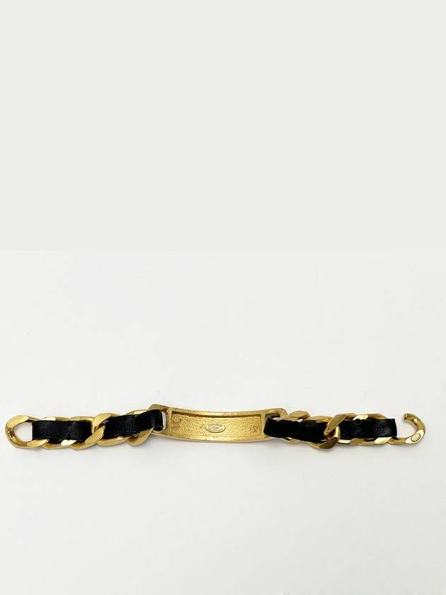 Initial Black Gold Chain Bracelet 4VCHA19600 - CHANEL - BALAAN 5