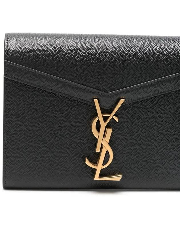 Cassandra Monogram Chain Shoulder Bag Black - SAINT LAURENT - BALAAN 5