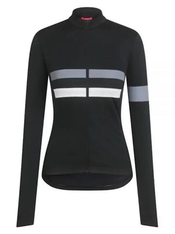 WOMEN'S BREVET LONG SLEE REVE JERSEY WLB06LSBLK Women's Brevet Long Sleeve Jersey - RAPHA - BALAAN 1