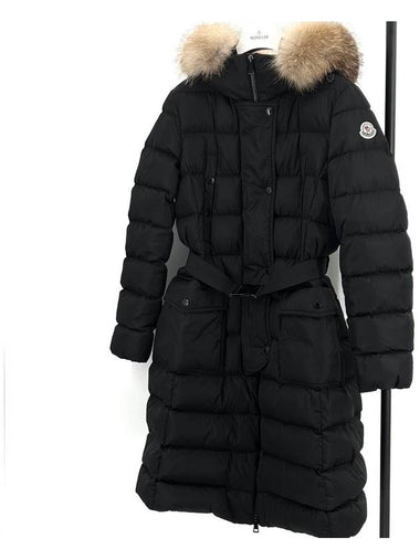 Chloe Women s Long Padding Fox Fur Black Size 2 - MONCLER - BALAAN 1