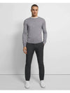 Crew Neck Wool Knit Top Grey - THEORY - BALAAN 4