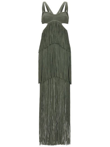 Hervé Léger 'Strappy Tiered Fringe' Dress - HERVE LEGER - BALAAN 1