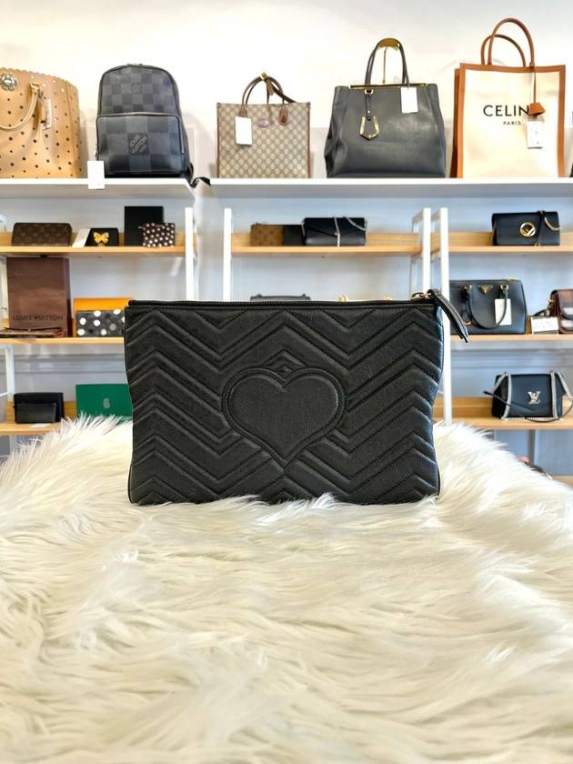 Women s GG Marmont Clutch Black Condition A - GUCCI - BALAAN 3