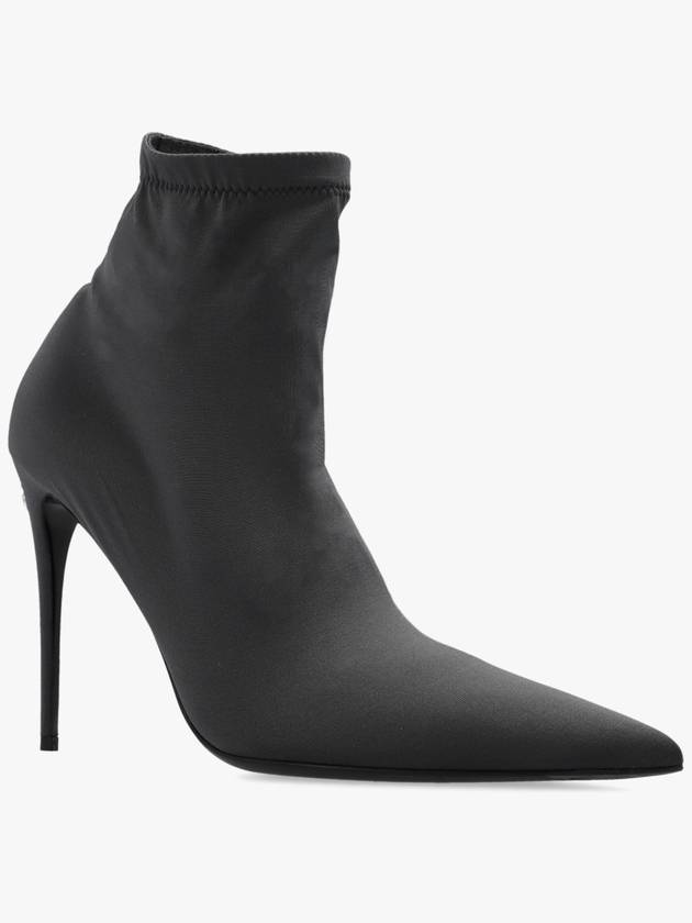 Women's Stretch Jersey Ankle Boots Gray - DOLCE&GABBANA - BALAAN 5