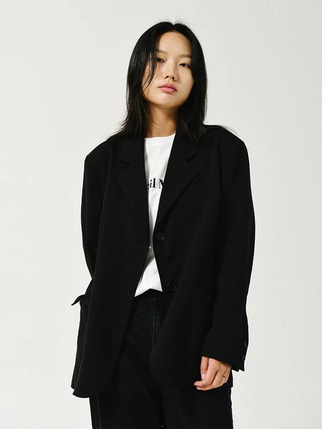 Over Fit Modern Blazer Jacket Black - LE SOLEIL MATINEE - BALAAN 3