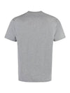 Slimfit Cotton Jersey Short Sleeve T-shirt Light Grey - STONE ISLAND - BALAAN 3