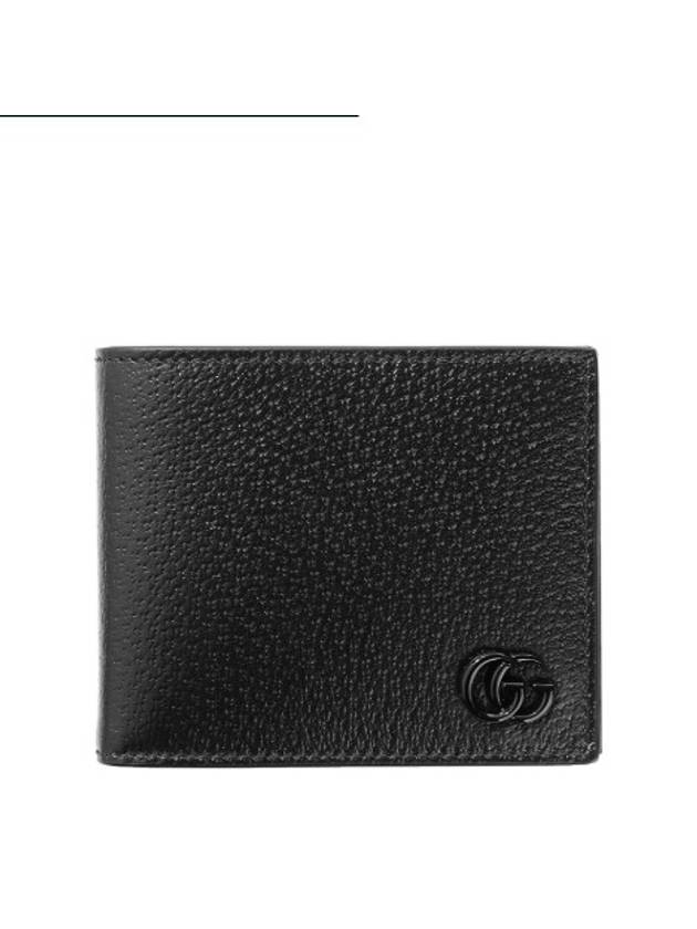 GG Marmont Leather Half Wallet Black - GUCCI - BALAAN 2