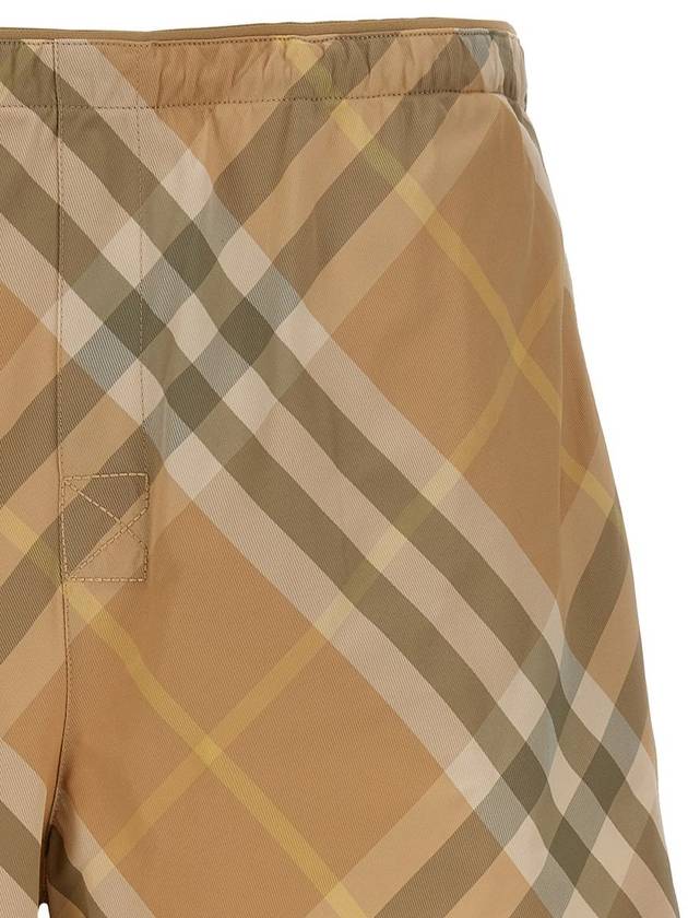 Check Swim Shorts Beige - BURBERRY - BALAAN 4