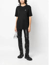 T Just Doval PJ Oval D Patch Short Sleeve T Shirt Black - DIESEL - BALAAN 4