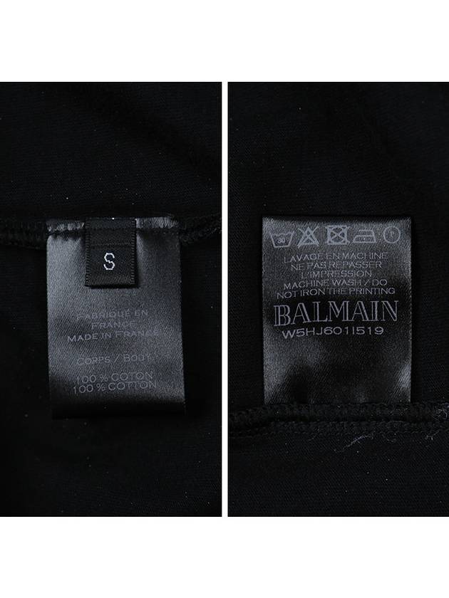 J601 1519 176 black tee shirt - BALMAIN - BALAAN 6