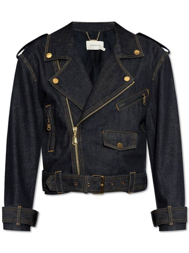 Zimmermann Denim Jacket, Women's, Navy Blue - ZIMMERMANN - BALAAN 1