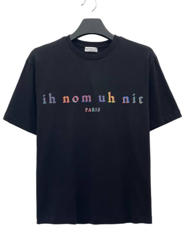 Season OFF Sale Rainbow Logo Short Sleeve TShirt NUS22214 009 - IH NOM UH NIT - BALAAN 1