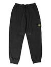 Wappen Patch Cargo Jogger Track Pants Black - STONE ISLAND - BALAAN 2