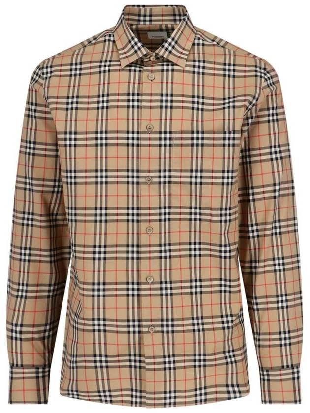 Vintage Check Pattern Long Sleeve Shirt Beige - BURBERRY - BALAAN 2