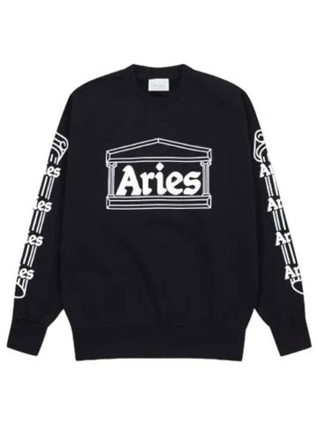 Aries Column Sweatshirt Black T Shirt - ARIES - BALAAN 1