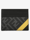 Daigonal Card Wallet Grey - FENDI - BALAAN 3