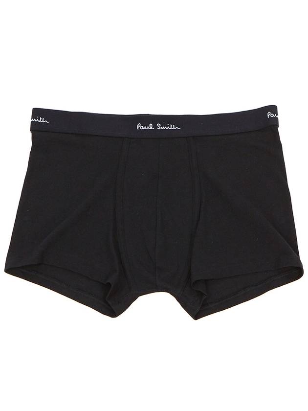 Men's Low Rise Logo Cotton Blend Briefs 3 Pack Black - PAUL SMITH - BALAAN 3